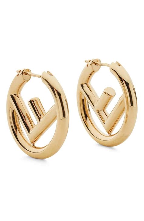 fendi hoops earring|Fendi bamboo earrings.